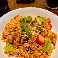 Mala Xiang Guo - Fried Noodle with Plantbased Charsiu  at Mala Awei in Jakarta