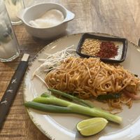 Tofu pad Thai without egg  at Tom Yum Thai Restaurant in Bucharest