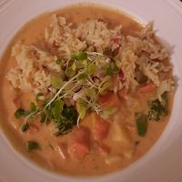 Curry with fried rice at The Anglesey Hotel  in Gosport