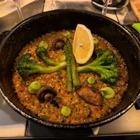 Mushroom Paella at Viana Barcelona in Barcelona