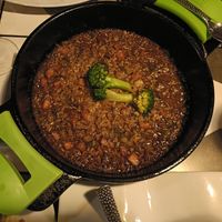 Vegan paella at Viana Barcelona in Barcelona