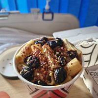 Lentil Ragu with extra Olives & Chilli Flakes at Coco di Mama in Hereford