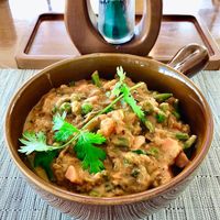 Vegetable curry at Vibe in Dubai