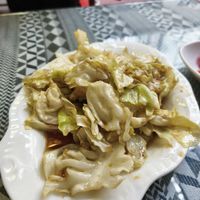 Fried cabbage at Inch of Grass Vegetarian - 寸草心素食 in Lijiang
