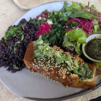 Miso tofu with black rice at Flavour Fields - Galleria Mall in Dubai