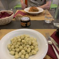 Gnocchi and fettuccini  at So What?!? in Rome