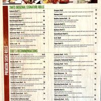 It might be worth asking if they do custom rolls - we ordered from the menu  at Iwa Sushi & Grill in Wenatchee