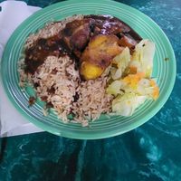 Tropical tofu at Reggae Shack Cafe in Gainesville