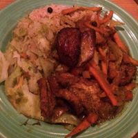 amazing escoviech tofu at Reggae Shack Cafe in Gainesville