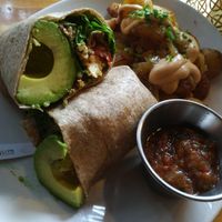 Vegan Burrito from the Breakfast Menu + Additional Avocado - $12 at LYFE Kitchen - River North in Chicago