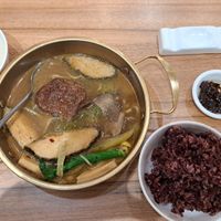 Sauerkraut 'fish' with Rice combo at Shanyun Shu Vegan Restaurant - 尚韵樹 in Shenzhen