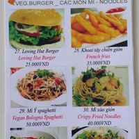 partial menu 2 at Loving Hut - Thien Dang in Ho Chi Minh City