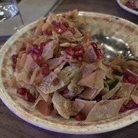 Fattoush salad  at Hummus & Wine in Oslo