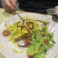 Tofu scramble  at La Maison in Anjuna