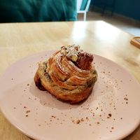 Croissant with pistachio cream at La Maison in Anjuna