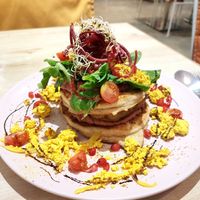 Sweet and savory pancake at La Maison in Anjuna