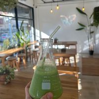 Green detox smoothie at The butterfly effect. in Chiang Mai