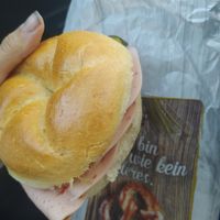 vegane belegte Semmel at Bäckerei Schwarzmaier in Altotting