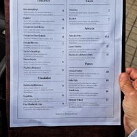 Carta de Doxa Plant Based at Doxa in Madrid