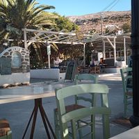 Great outdoor seating. Chilled vibe at YACHENDO in Amorgos