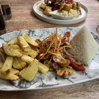 Vegan Saltado  at KAYMANKA - Centenario de Machu Picchu in Aguas Calientes