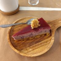 Cheesecake framboise at Riz Riz - Paradis in Paris