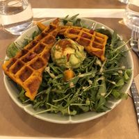 Gaufre de patate douce et guacamole  at Riz Riz - Paradis in Paris