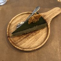 Cheesecake matcha  at Riz Riz - Paradis in Paris