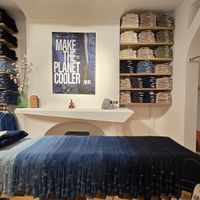 Lots of denim at MUD Jeans Brand Store in Amsterdam