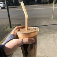 Peanut butter smoothie   at Nectar Cafe in Portland