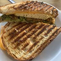 Just egg & cheese sandwich with added tempeh bacon  at Nectar Cafe in Portland