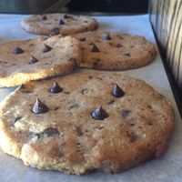 Vegan chocolate chip cookies  at Nectar Cafe in Portland