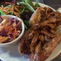 Pulled pork sandwich  at Nectar Cafe in Portland