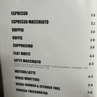 Getränkekarte: Kaffee und Tee   at FALLA in Arnhem