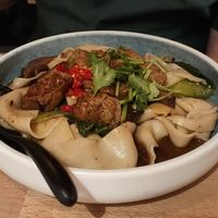 Biang Biang Vegan with extra chilli (disappointing, especially the tofu) at NaiNai Bao in Cologne
