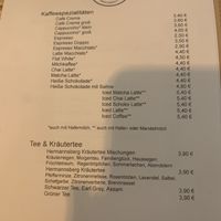 Karte  at Café Hermann's Place in Meersburg