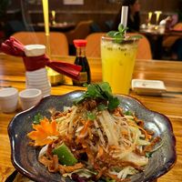 12. Gỏi Đu Đủ (Papayasalat mit veganem Rindfleisch)  at Tokymon Chay in Frankfurt