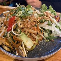 Fried rice noodles   at Tokymon Chay in Frankfurt