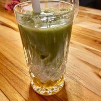 Matcha with mango   at Tokymon Chay in Frankfurt