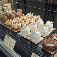 Awesome selection of patisserie at Land & Monkeys in Bordeaux