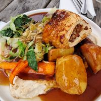 Vegan Wellington roast at The Bower Inn in Somerset