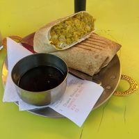 Chana wrap at Remedy Cafe - Jasper Ave in Edmonton