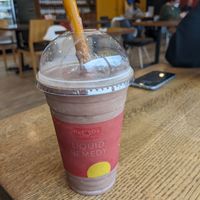 Vegan chocolate milkshake - taste just like a second cup frozen hot chocolate at Remedy Cafe - Jasper Ave in Edmonton