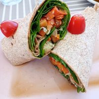 Wrap with roasted vegetables at Flavour Café in Tavira