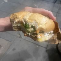 Vegan banh mi  at Bánh Mỳ Chay - Vegetarian Bread in Hanoi