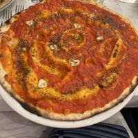 Pizza marinara  at Fieramosca in Rome