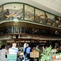 The bar    at The Ivy in York