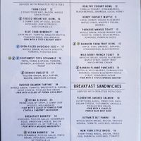 Breakfast Menu at Zava Cafe in Milton