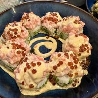 Sushi with salmon tartare  at Horus Vegan in Recoleta