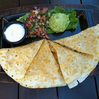 Vegan chicken quesadilla at Nacho Daddy - Downtown in Las Vegas